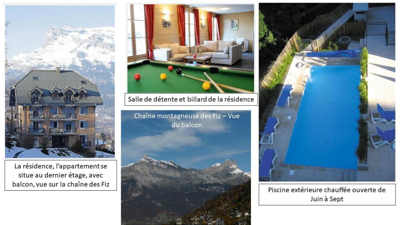 Duplex 6-8 pers, avec garage, WIFI, calme, proche des pistes, top équipé et linges fournis, vue magnifique Saint-Gervais-les-Bains Esterno foto