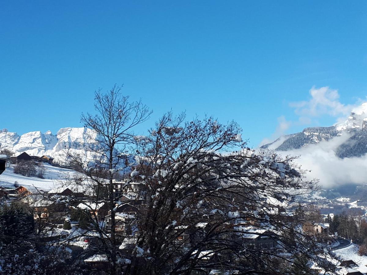 Duplex 6-8 pers, avec garage, WIFI, calme, proche des pistes, top équipé et linges fournis, vue magnifique Saint-Gervais-les-Bains Esterno foto
